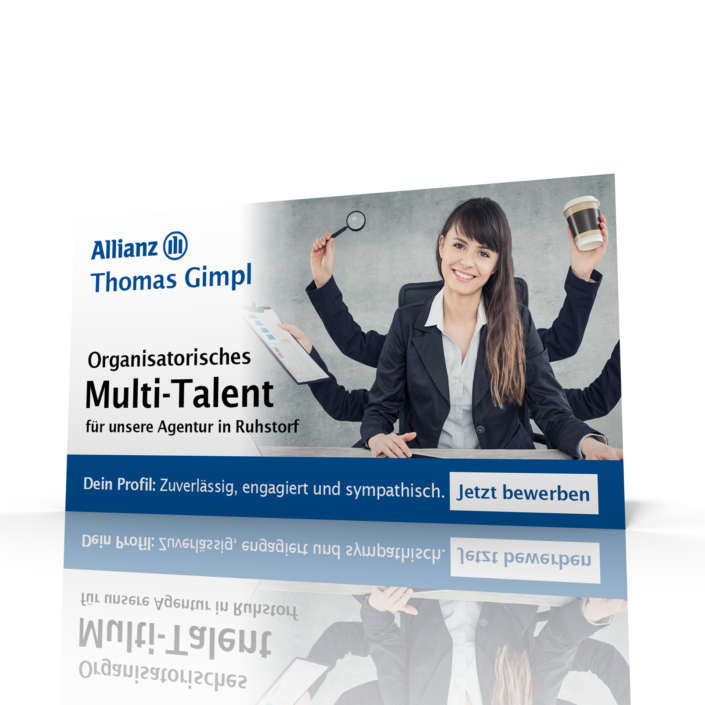 Versicherung, Allianz, Thomas Gimpl, Stellenanzeige