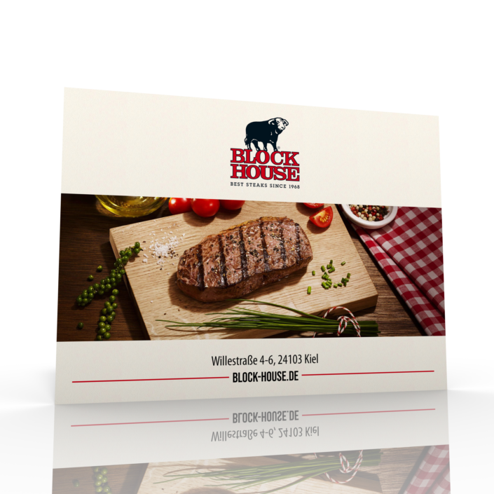 Steakhouse, Blockhouse, Werbeanzeige