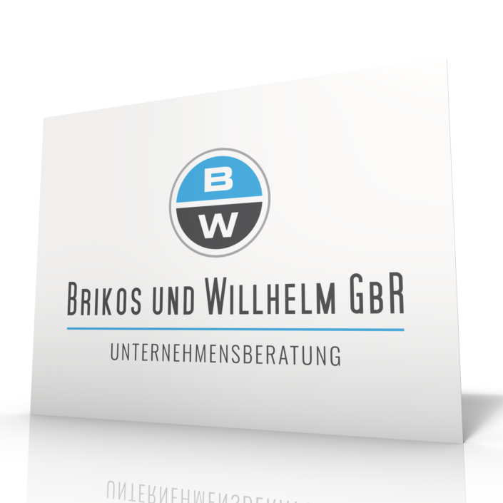 Agentur, Brikos und Willhelm, Firmenschild