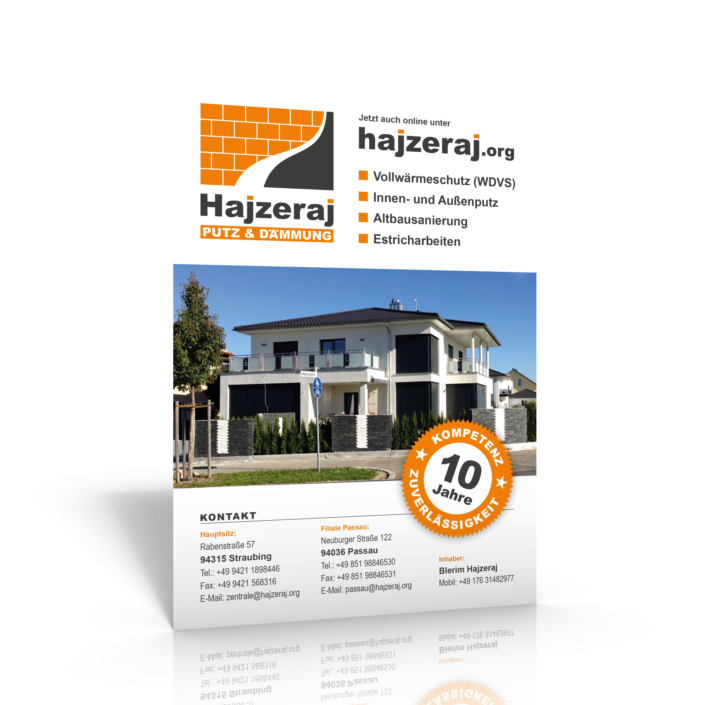 Putz & Dämmung, Hajzeraj, Flyer