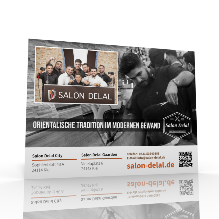 Friseur, Salon Delal, Werbeanzeige
